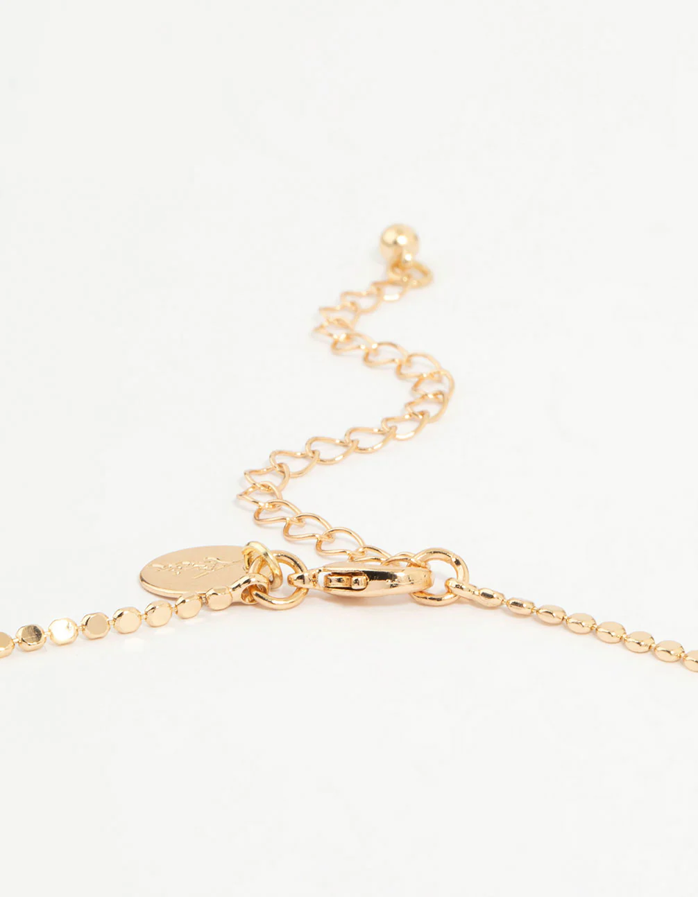 Gold Cubic Zirconia Leaf Y-Necklace - Image 5