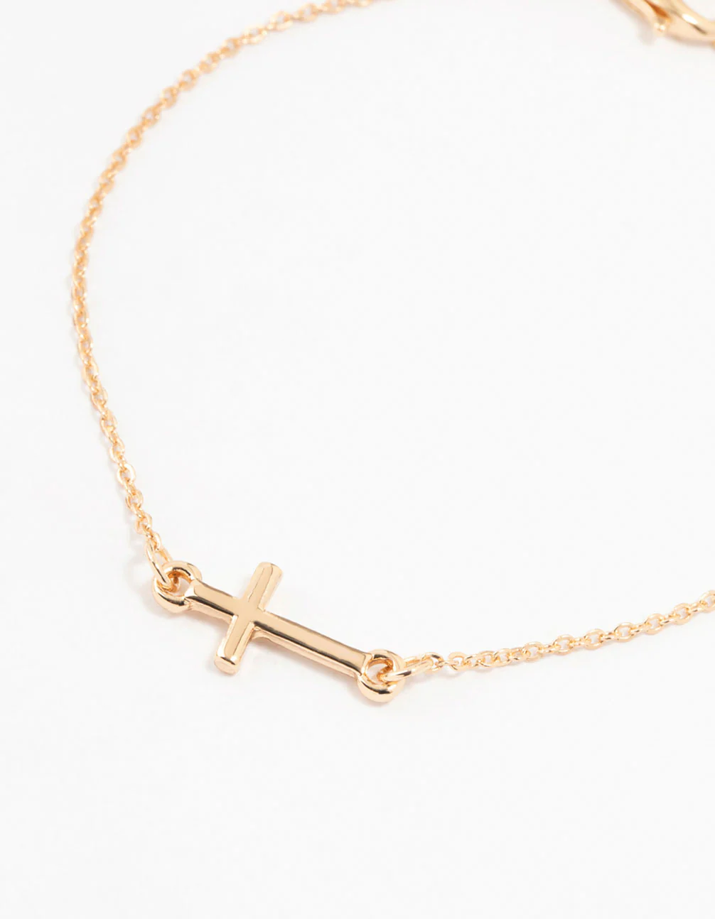 Gold Dainty Cross Bracelets 4-Pack - Image 3