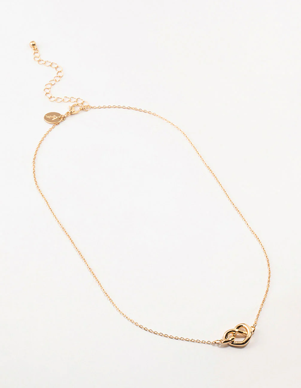Gold Dainty Knotted Necklace - Image 2