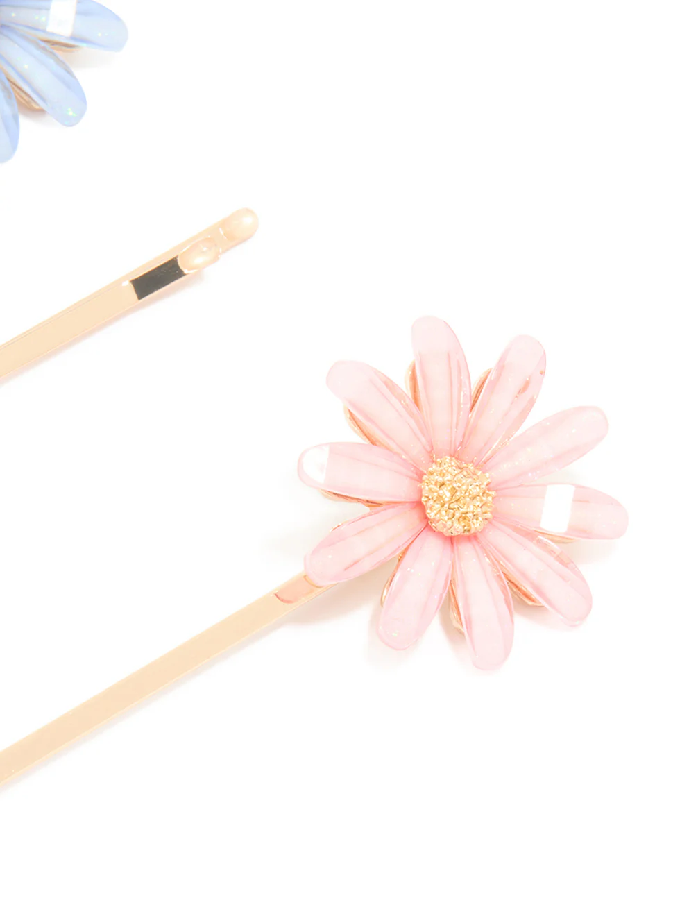 Gold Daisy Facet Hair Clips 3-Pack - Image 3