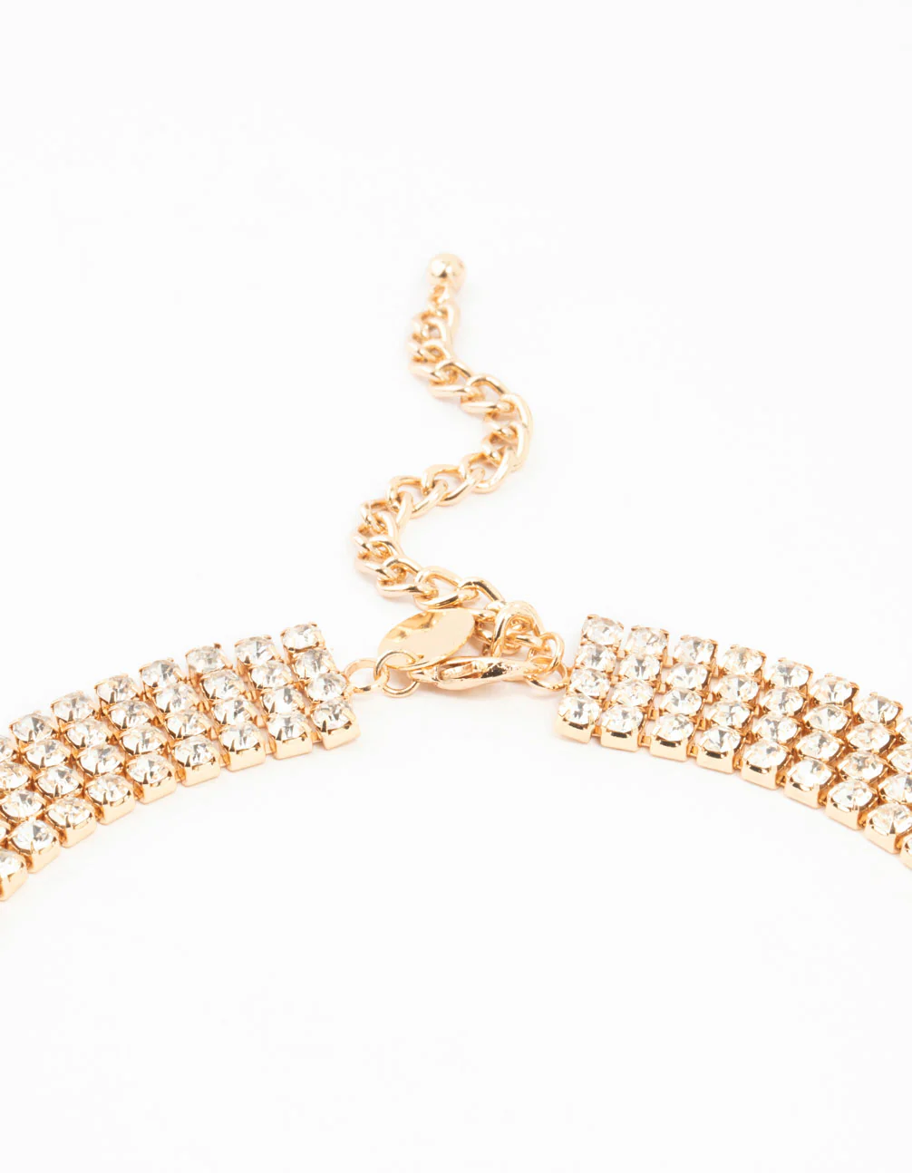 Gold Diamante Layered Necklace - Image 3