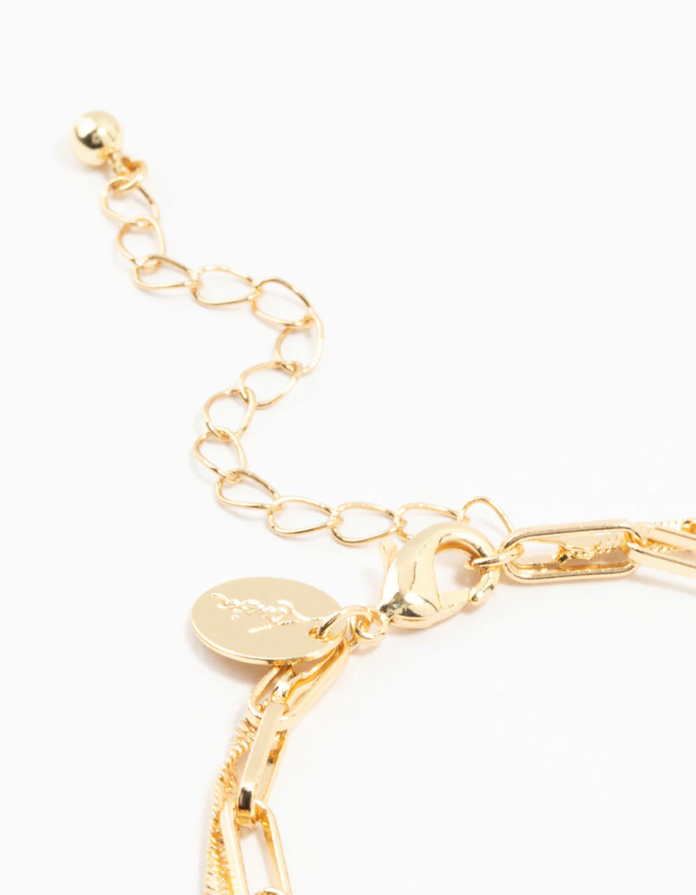 Gold Plated Brass Double Layered Mini Coin Bracelet - Image 3
