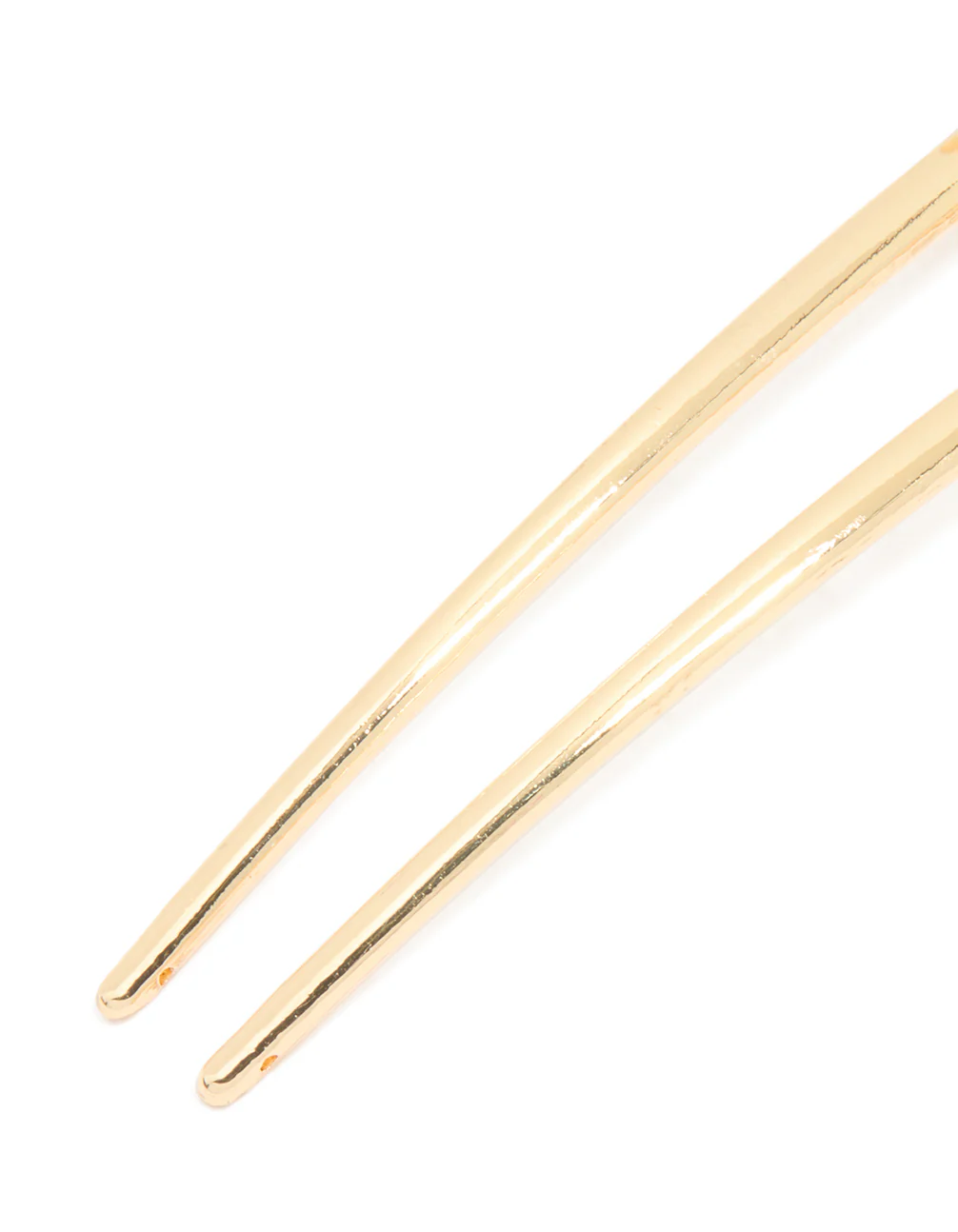 Gold Enamel Flower Hair Pin - Image 3