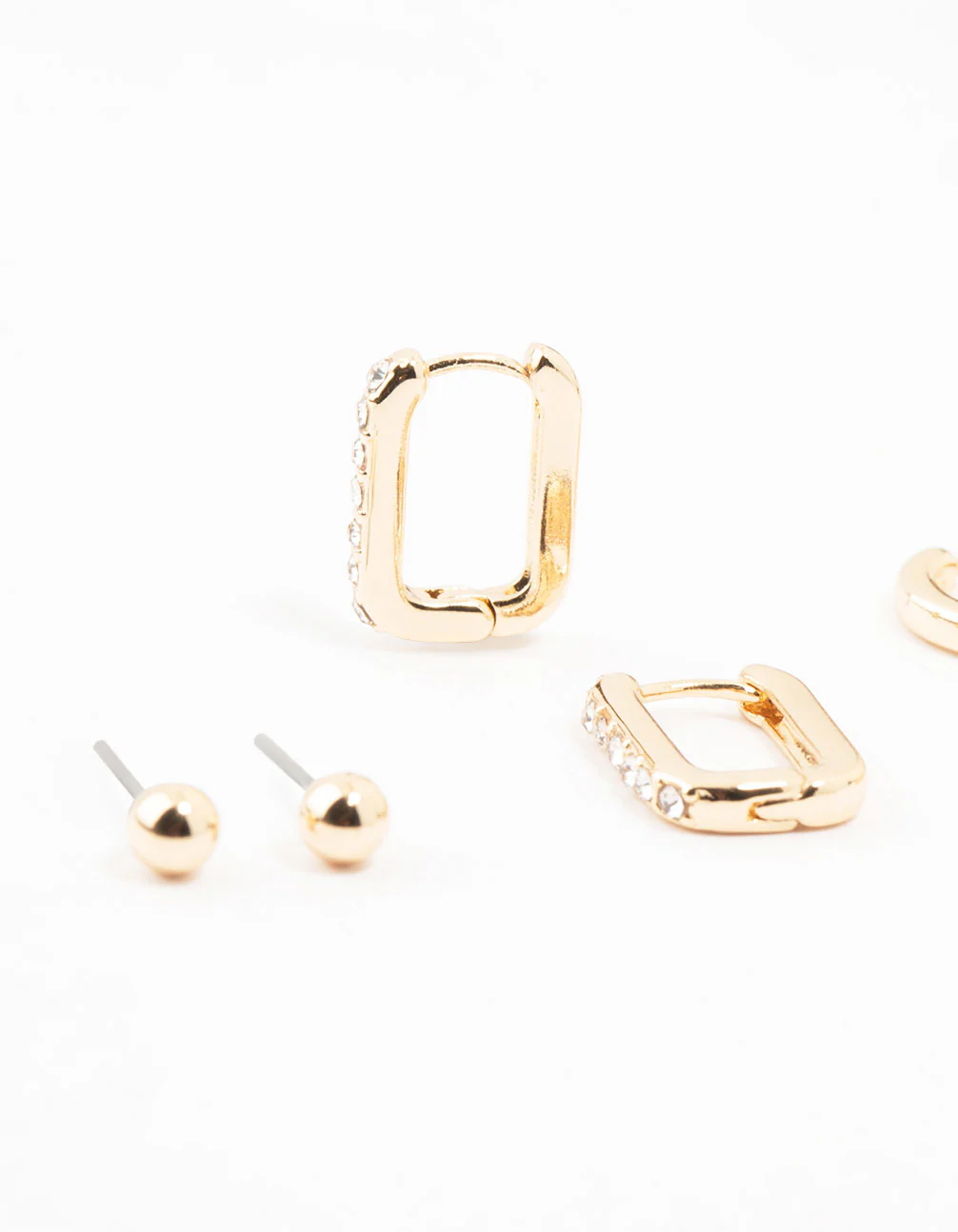 Gold Evil Eye & Hamsa Hand Earrings 4-Pack - Image 2