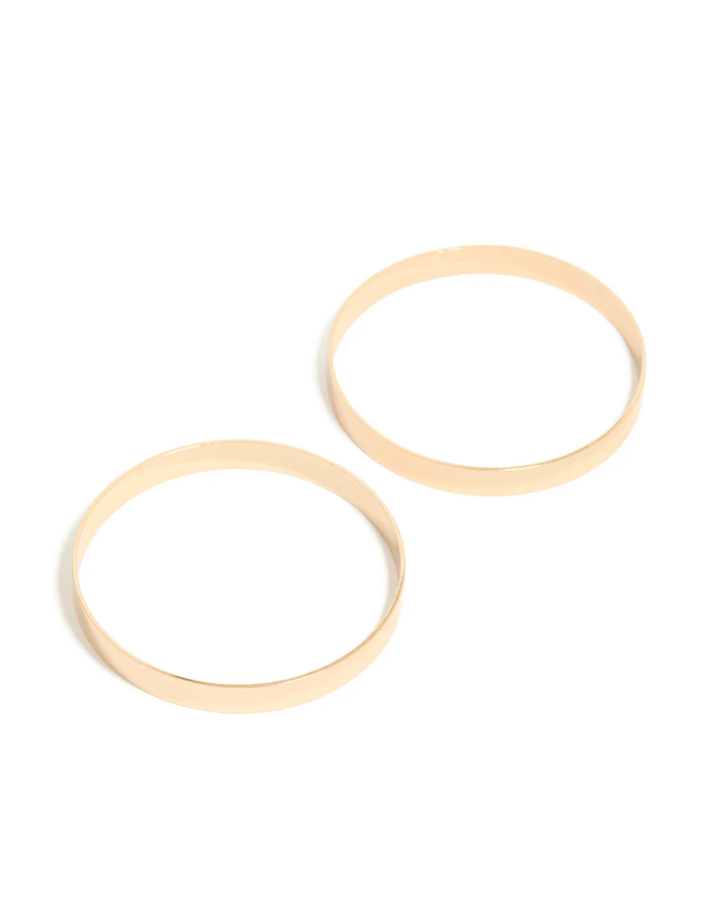 Gold Flat Bangles 2-Pack - Image 2