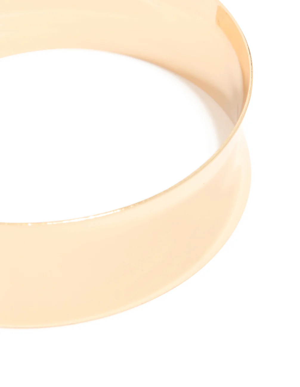 Gold Flat Wide Wrist Cuff - Image 4