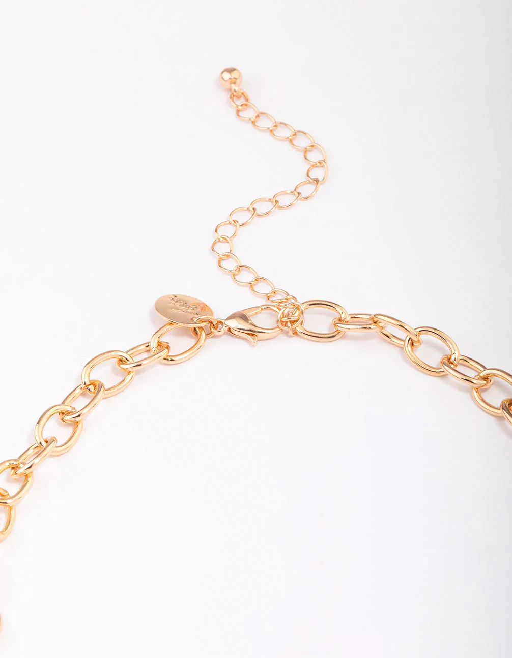 Gold Flower Cluster Statement Necklace - Image 3