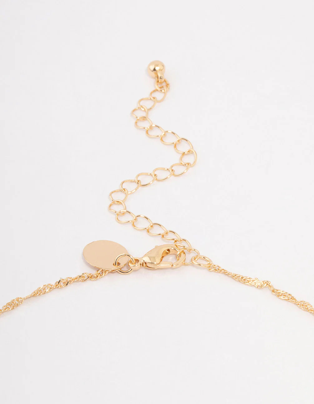 Gold Flower Pendant Necklace - Image 3
