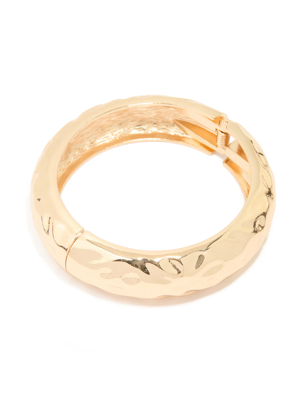 Gold Hammered Classic Bangle