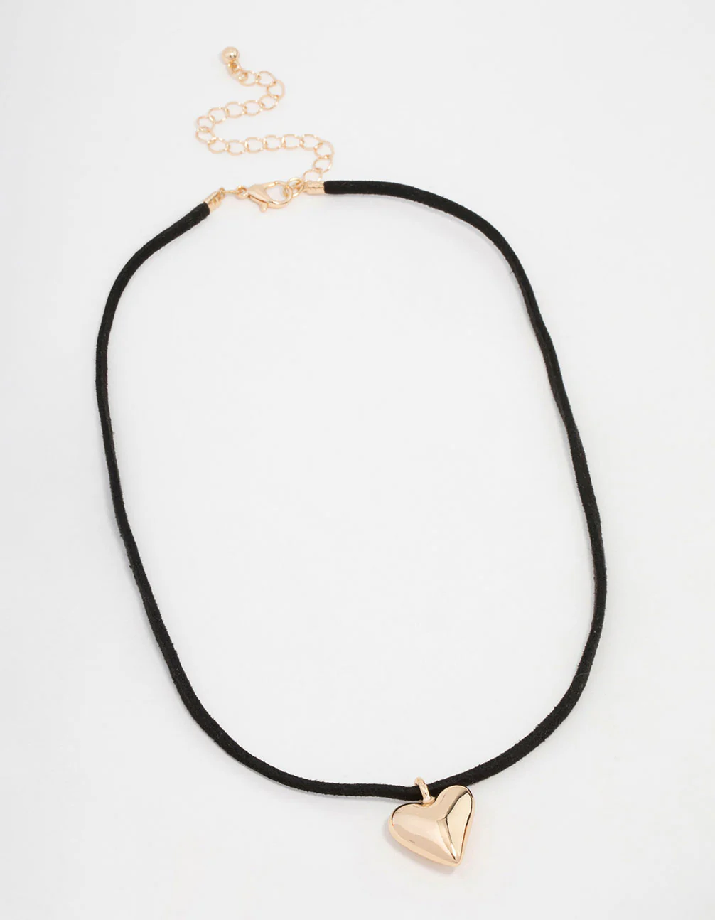 Gold Heart Cord Necklace - Image 2