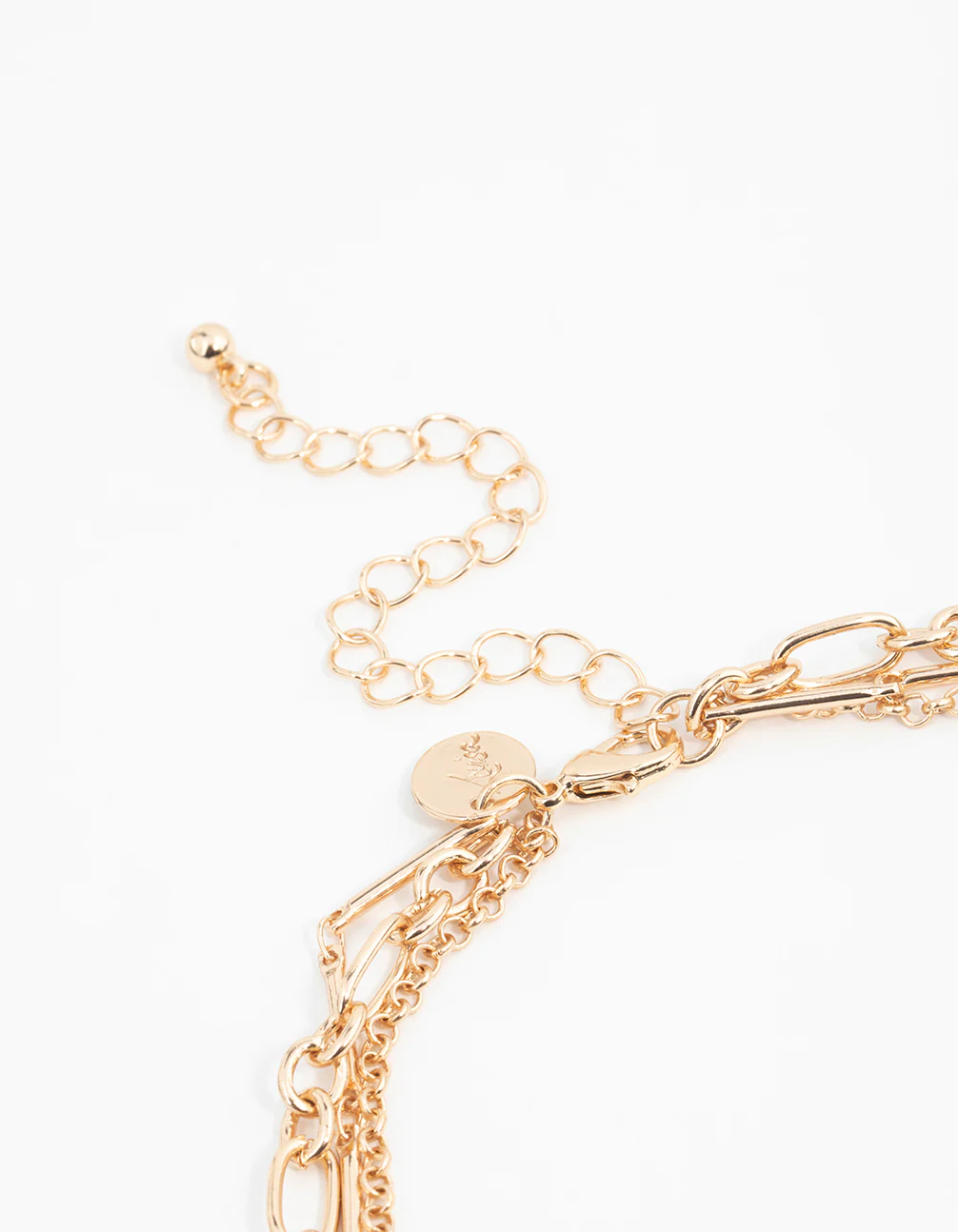 Gold Heart Layered Charm Necklace - Image 3