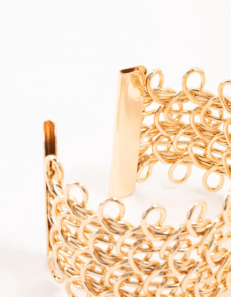 Gold Looped Wrist Cuff - Image 3