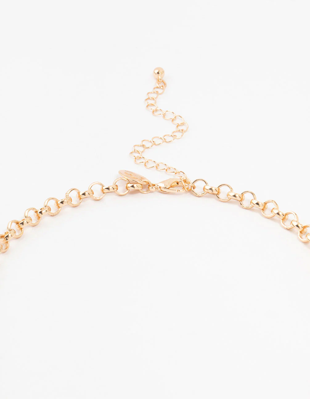 Gold Mixed Charm Cross Necklace - Image 3