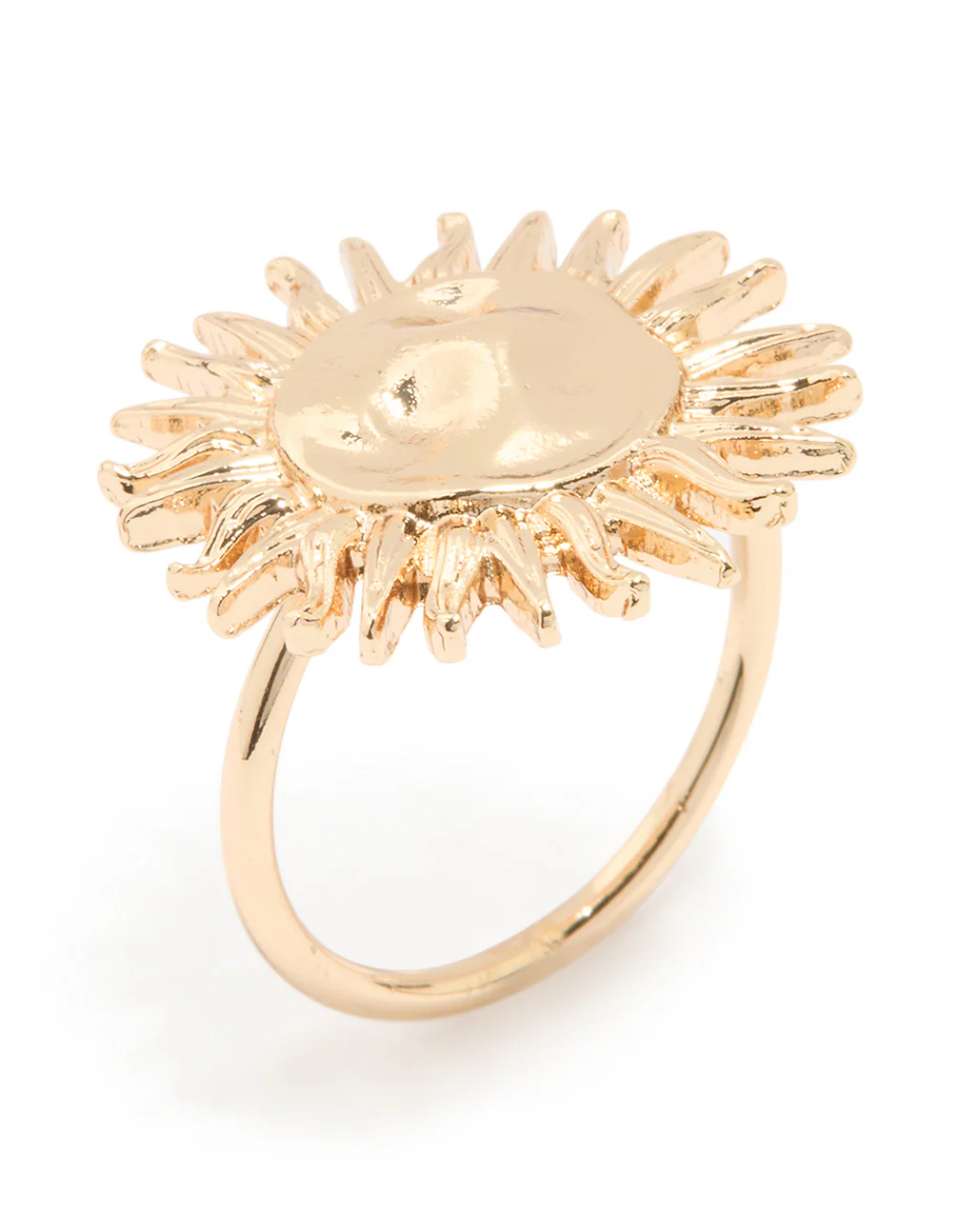Gold Modern Sun Ring - Image 2