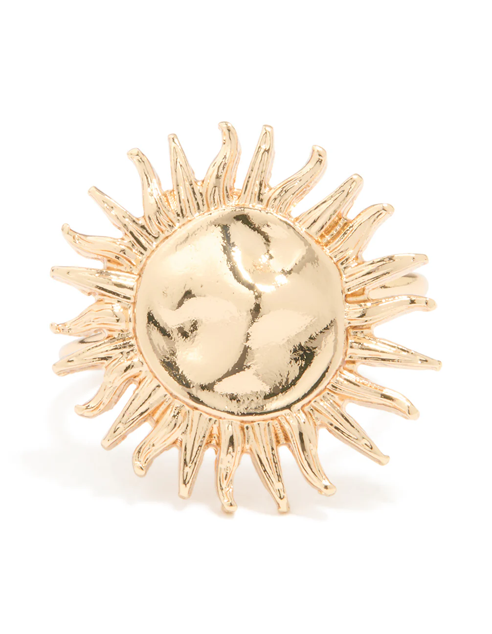 Gold Modern Sun Ring - Image 3