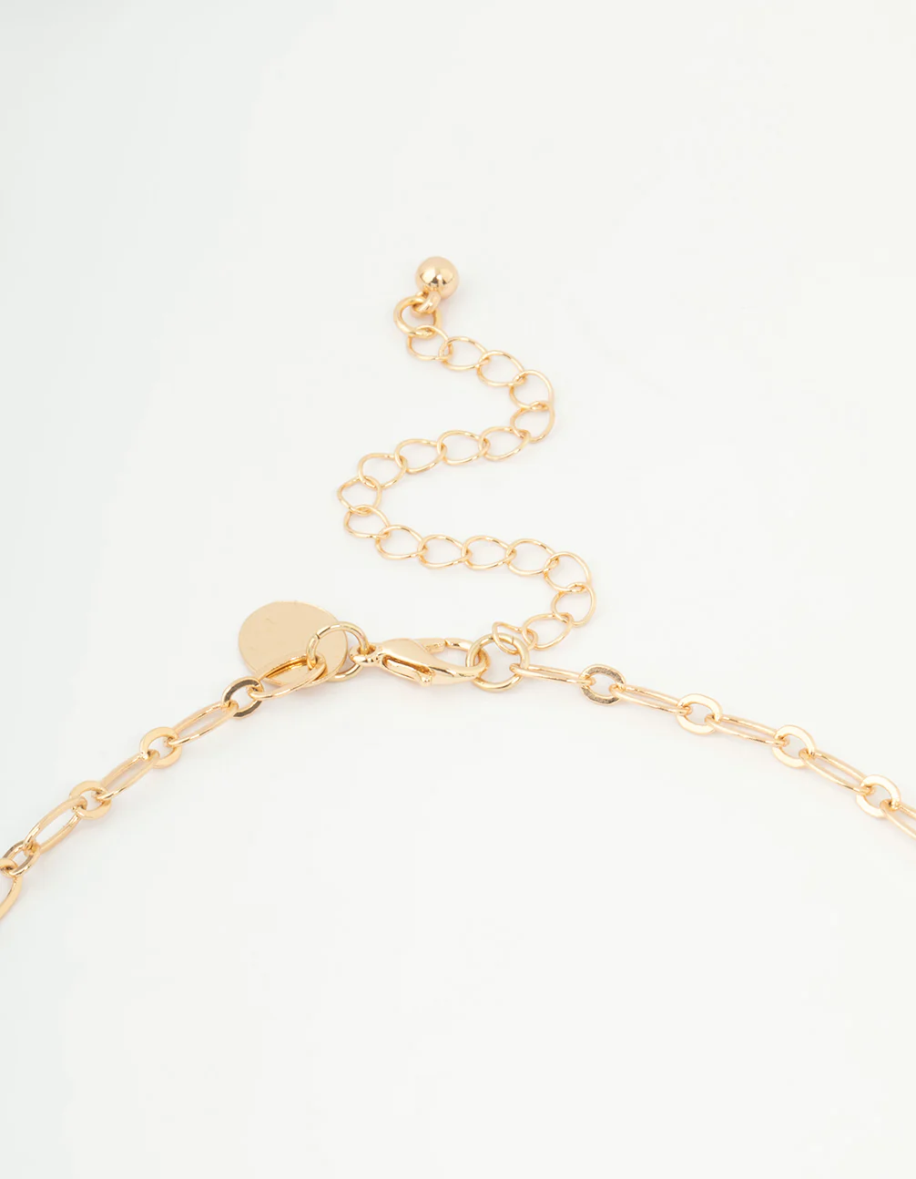 Gold Molten Disc Long Necklace - Image 5