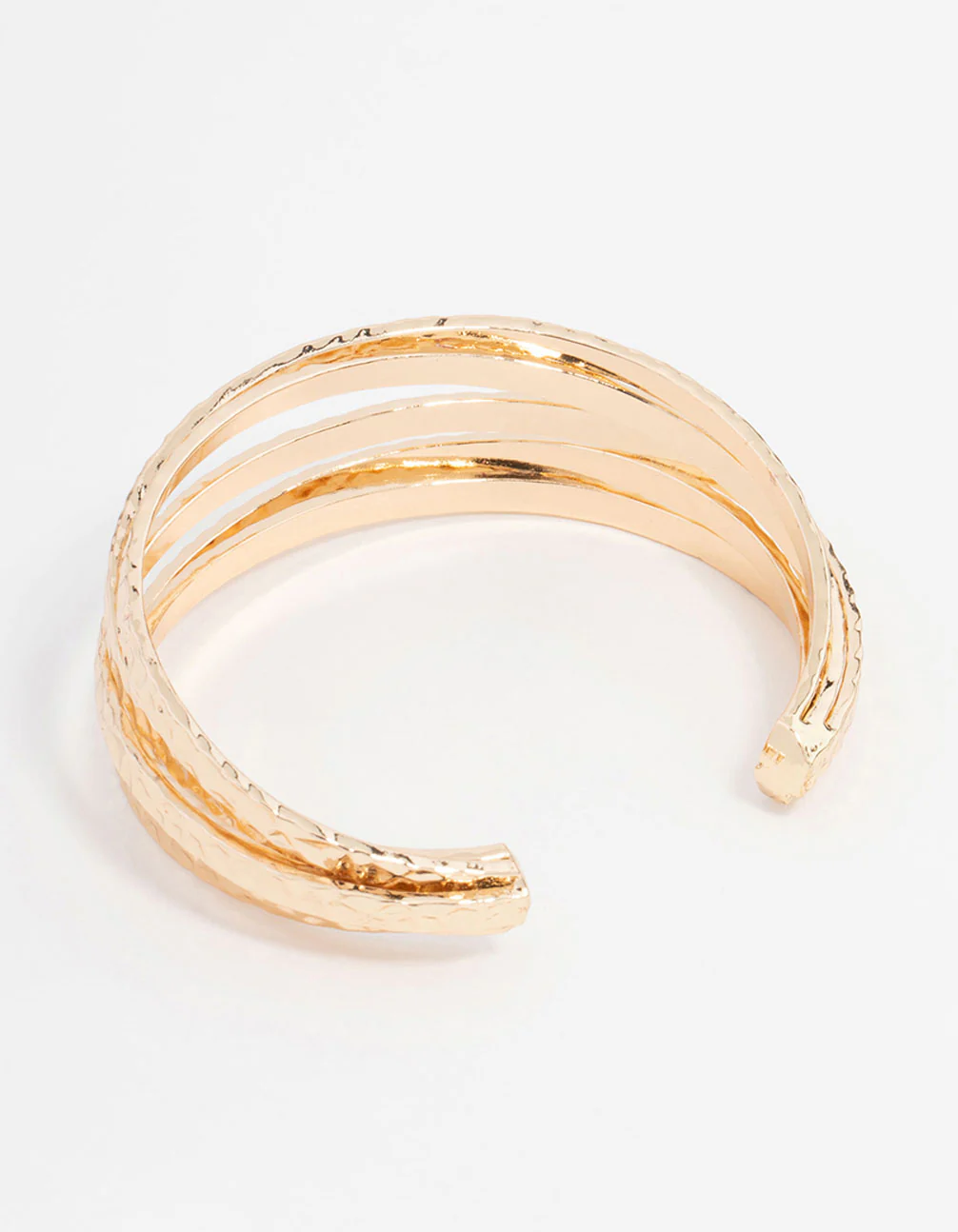 Gold Molten Stacking Wrist Cuff - Image 3