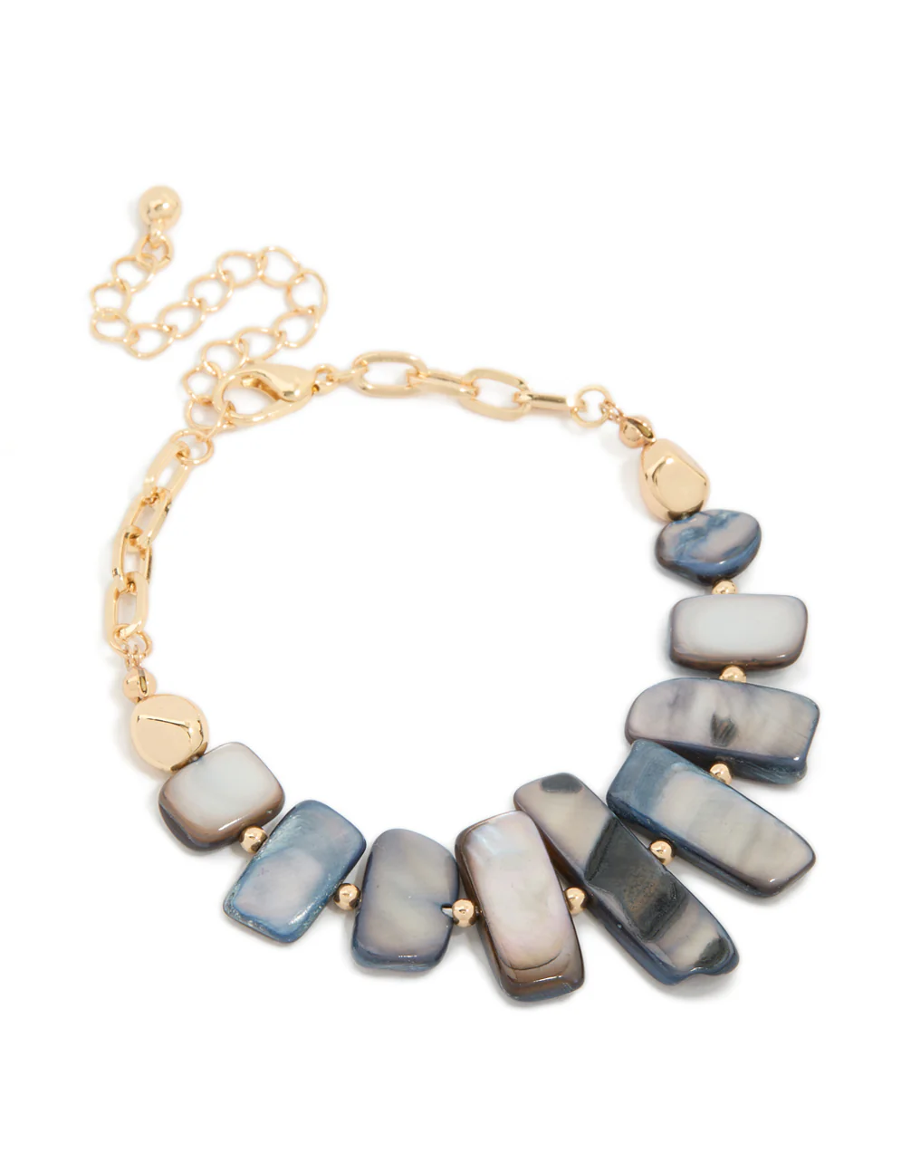 Gold Multi-Shape Shell Bracelet - Image 2