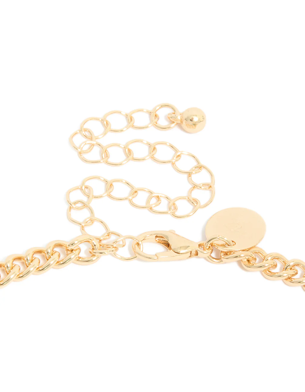 Gold Neutral Chunky Beaded Necklace - Image 5