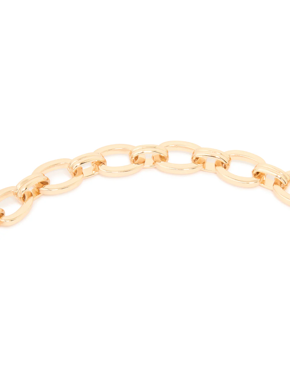 Gold Organic Pendant Lariat Necklace - Image 3