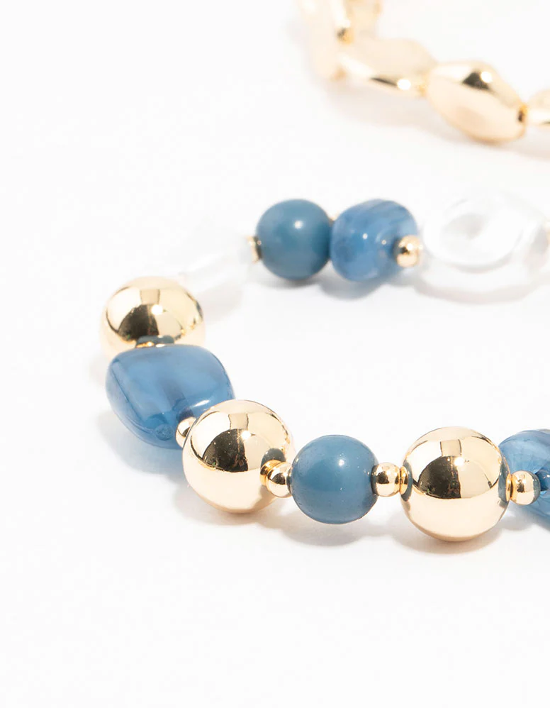 Gold Organic & Stone Station Bracelets 4-Pacck - Image 3