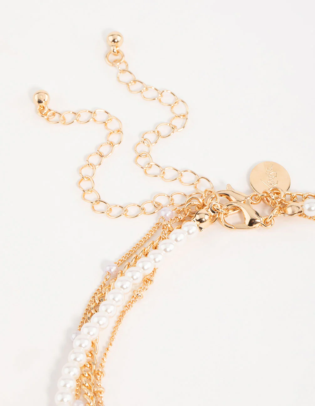 Gold Pearl & Chilli Choker Necklace - Image 3