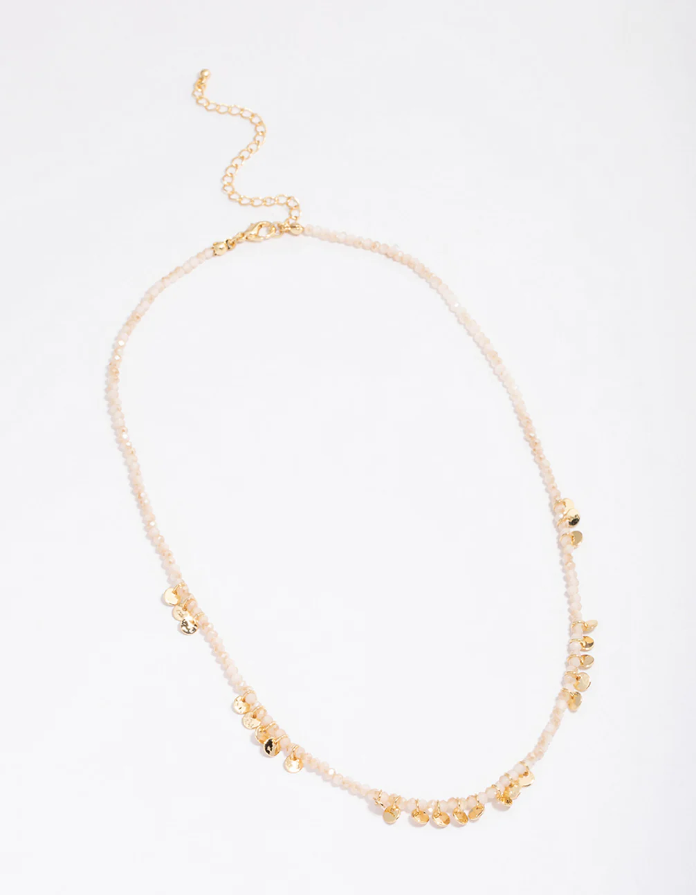 Gold Plated Bohemian Mini Disc Short Necklace - Image 2