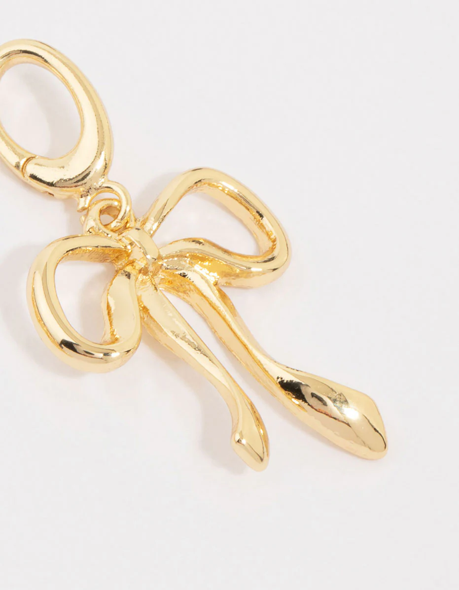 Gold Plated Bow & Heart Charms 3-Pack - Image 3
