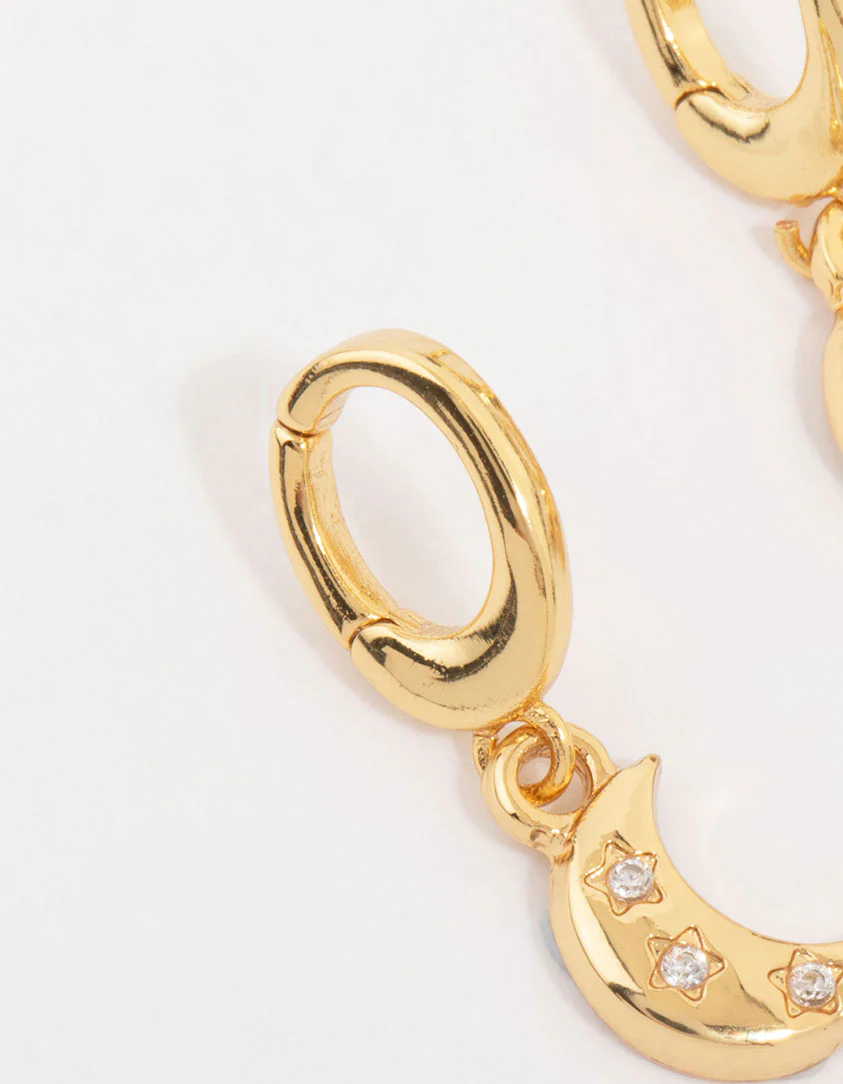 Gold Plated Celestial Charms 3-Pack - Image 2