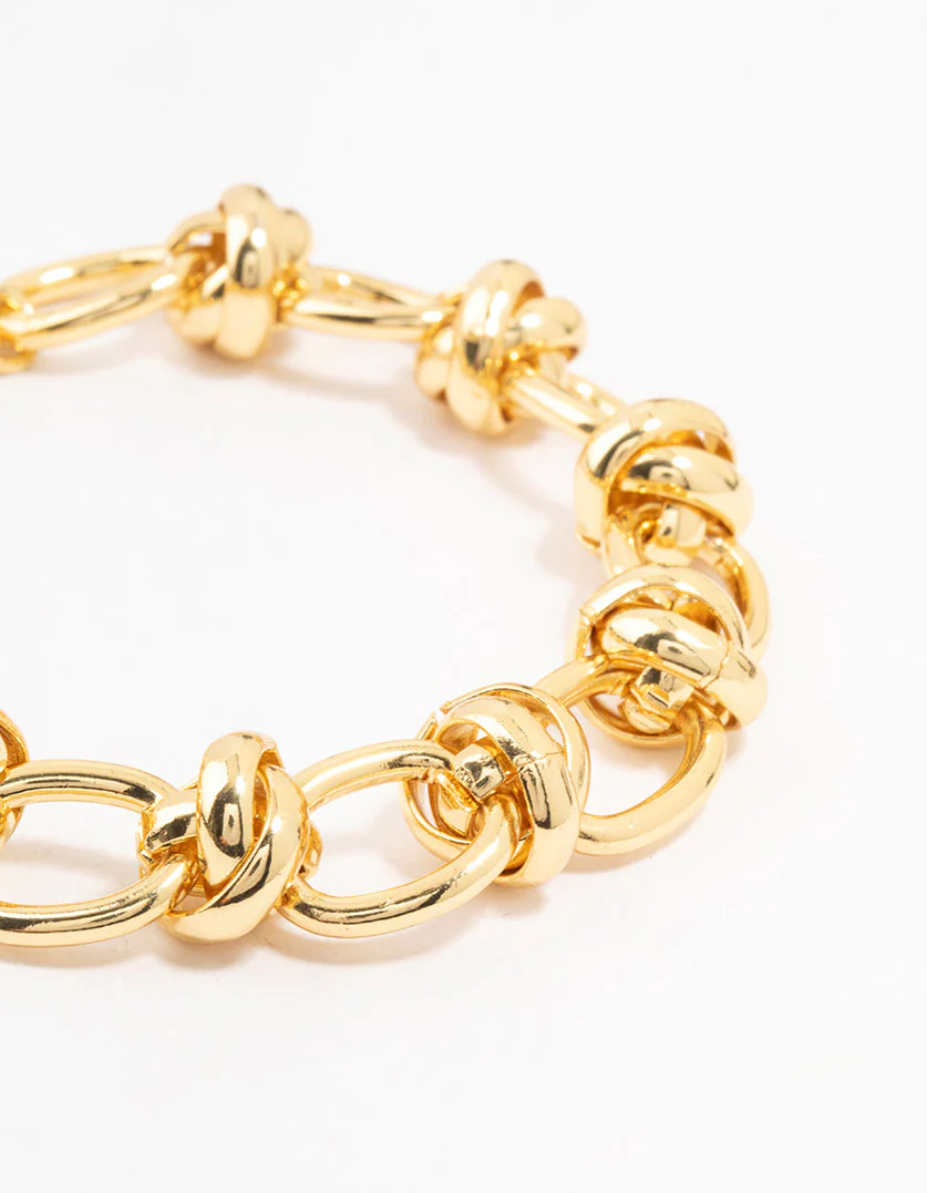 Gold Plated Chunky Chain Bracelet - Image 2