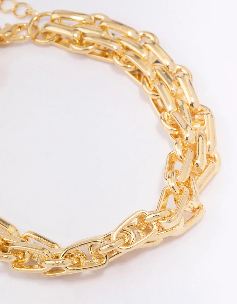 Gold Plated Chunky Weave Bracelet - Image 2