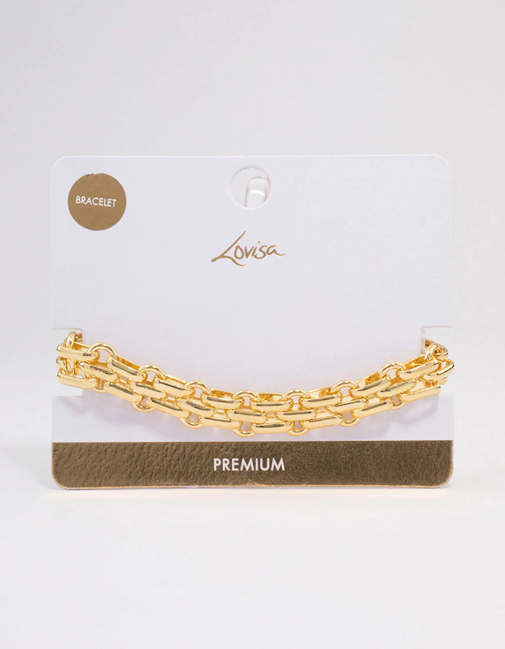 Gold Plated Chunky Weave Bracelet - Image 3