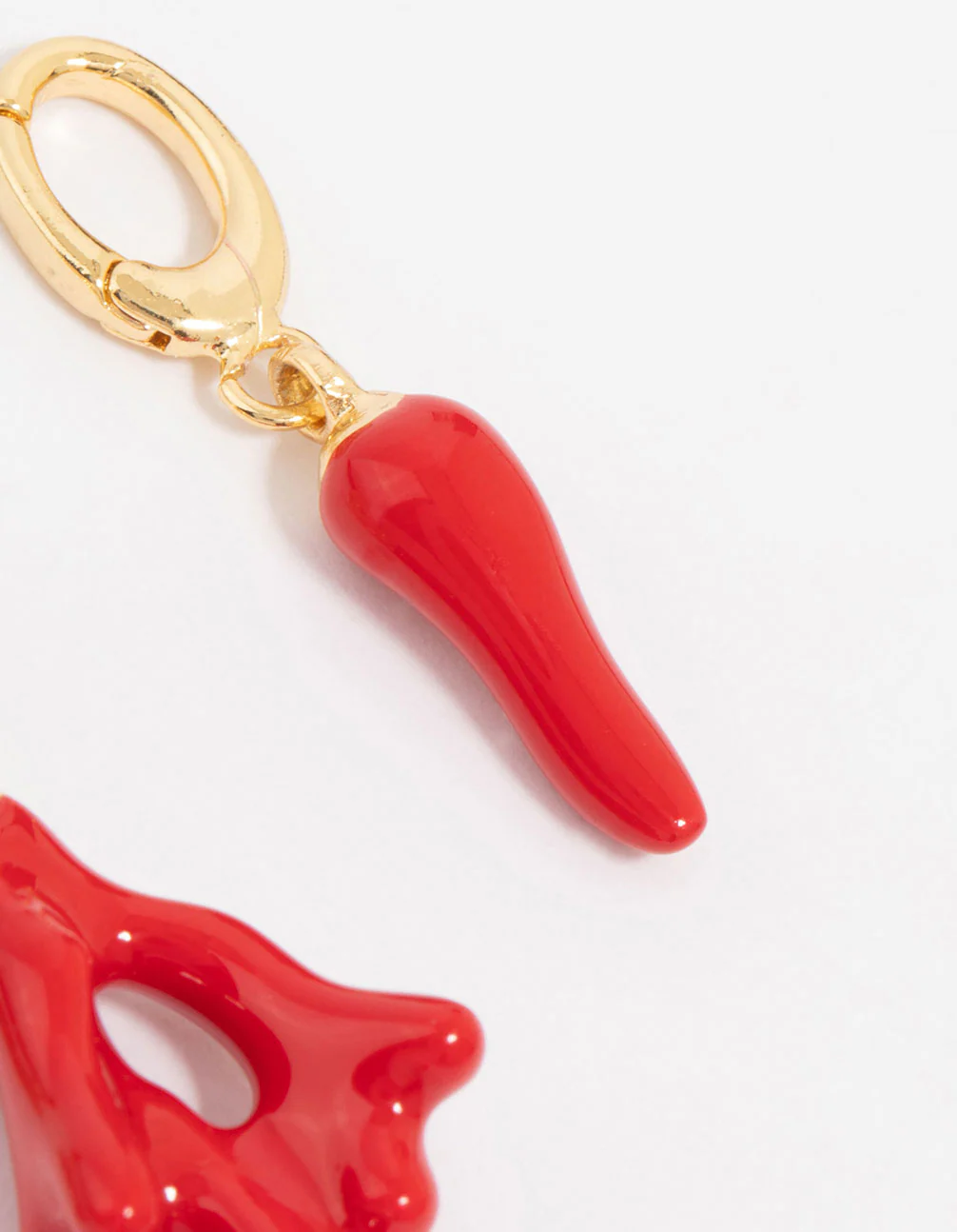 Gold Plated Coral & Chilli Charms 3-Pack - Image 3