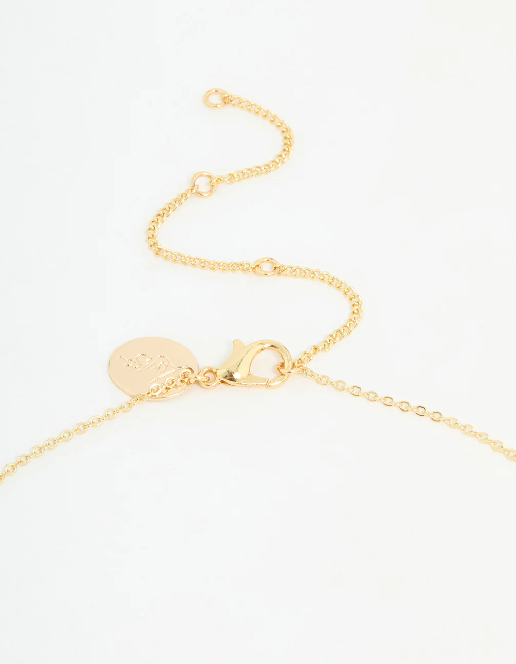 Gold Plated Cubic Zirconia Flower Necklace - Image 5