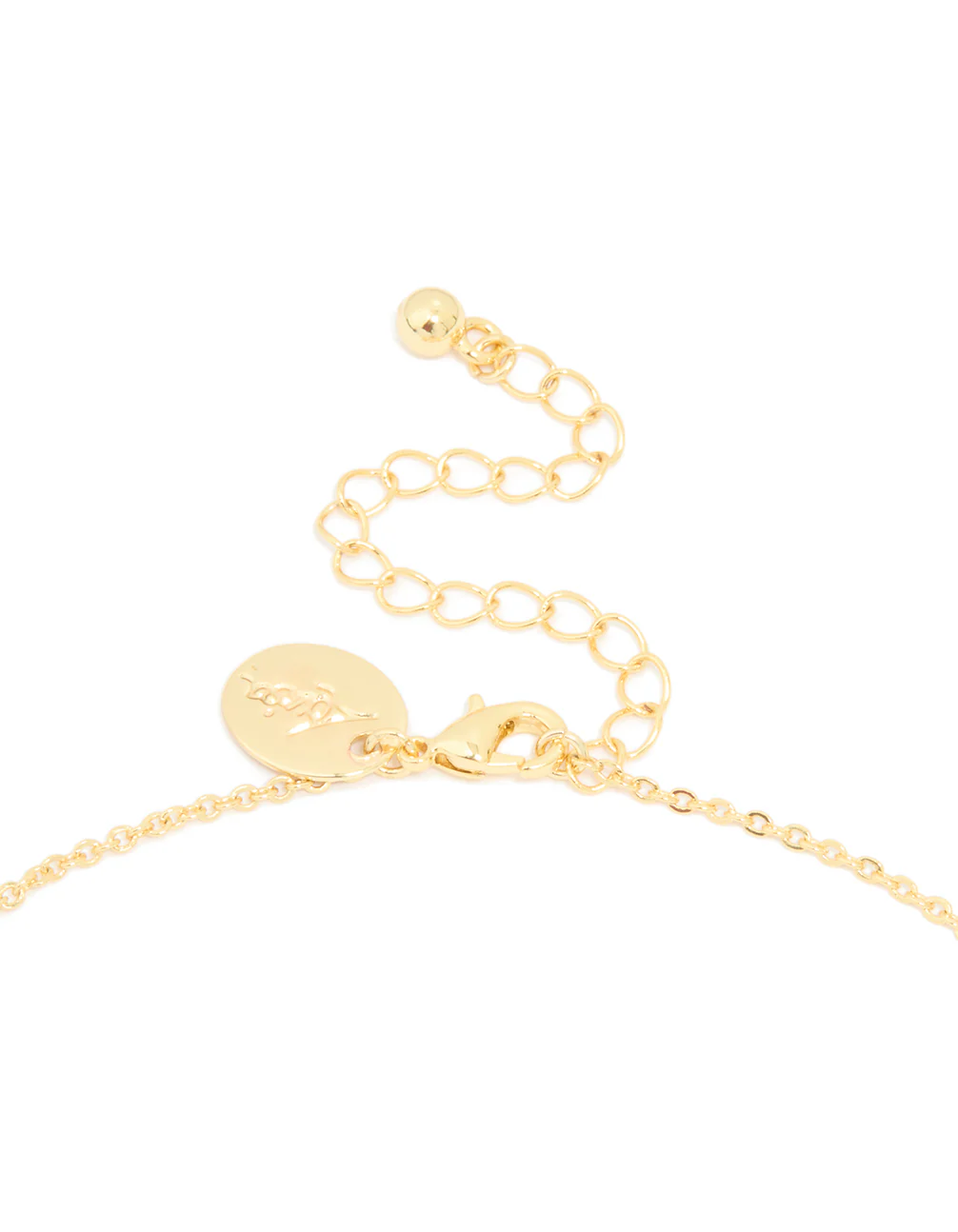 Gold Plated Cubic Zirconia Inlay Clover Necklace - Image 5