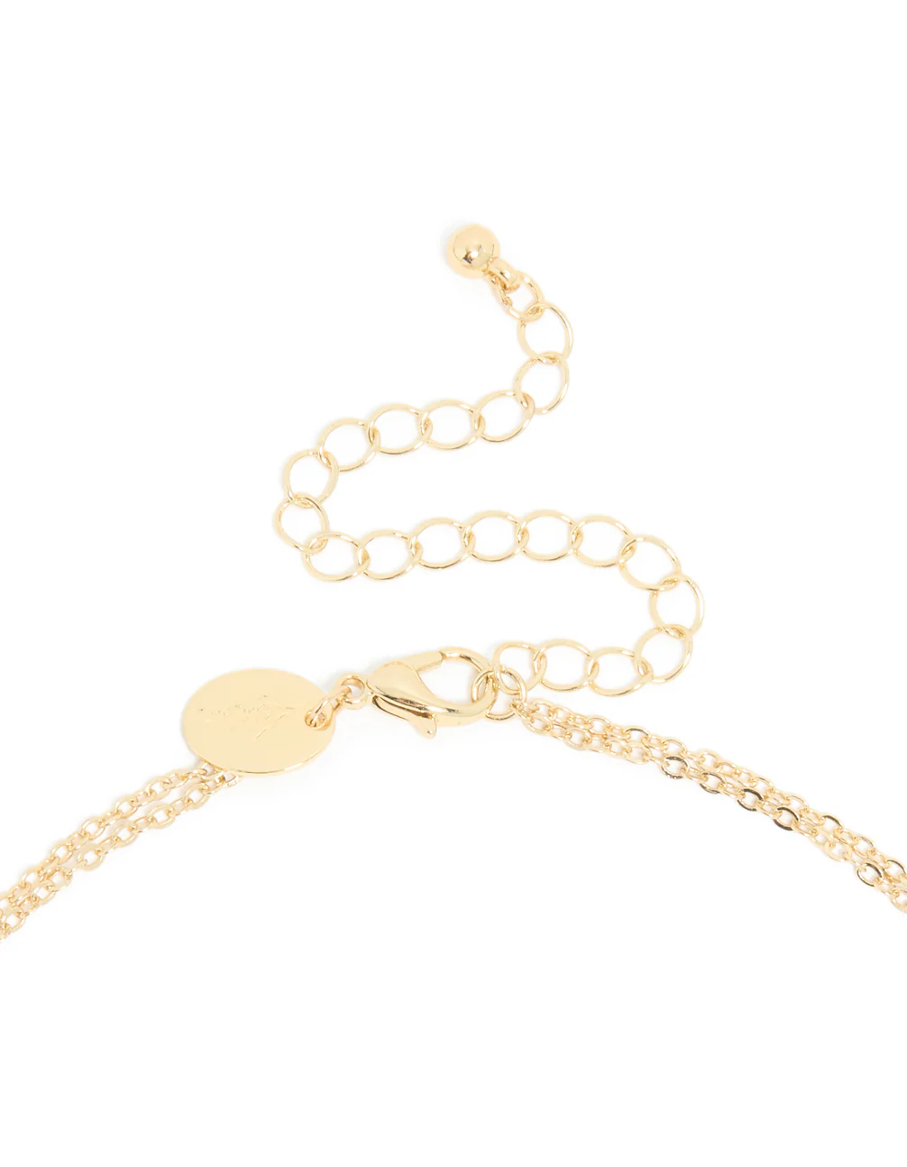 Gold Plated Cubic Zirconia & Pearl Layered Necklace - Image 3