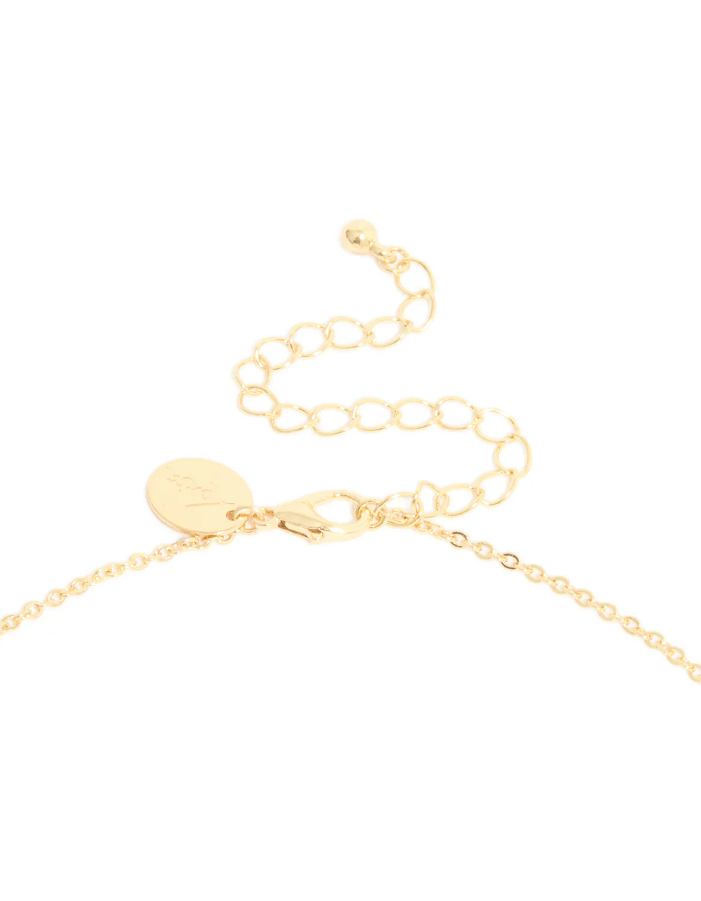 Gold Plated Cubic Zirconia Teardrop & Pearl Y-Necklace - Image 4