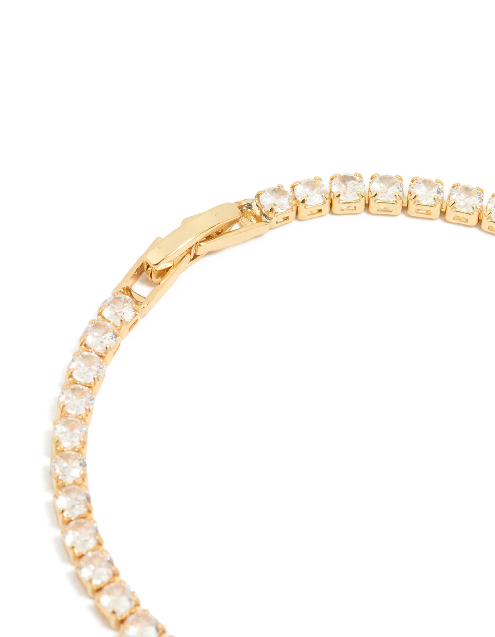 Gold Plated Cubic Zirconia Tennis Bracelet - Image 4