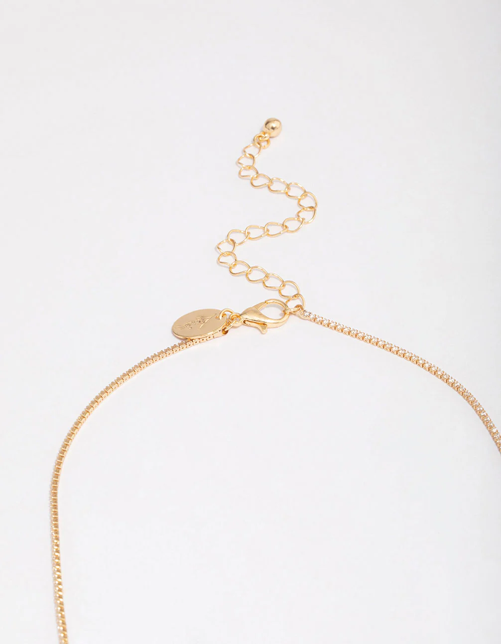 Gold Plated Dainty Cupchain Floral Necklace - Image 3