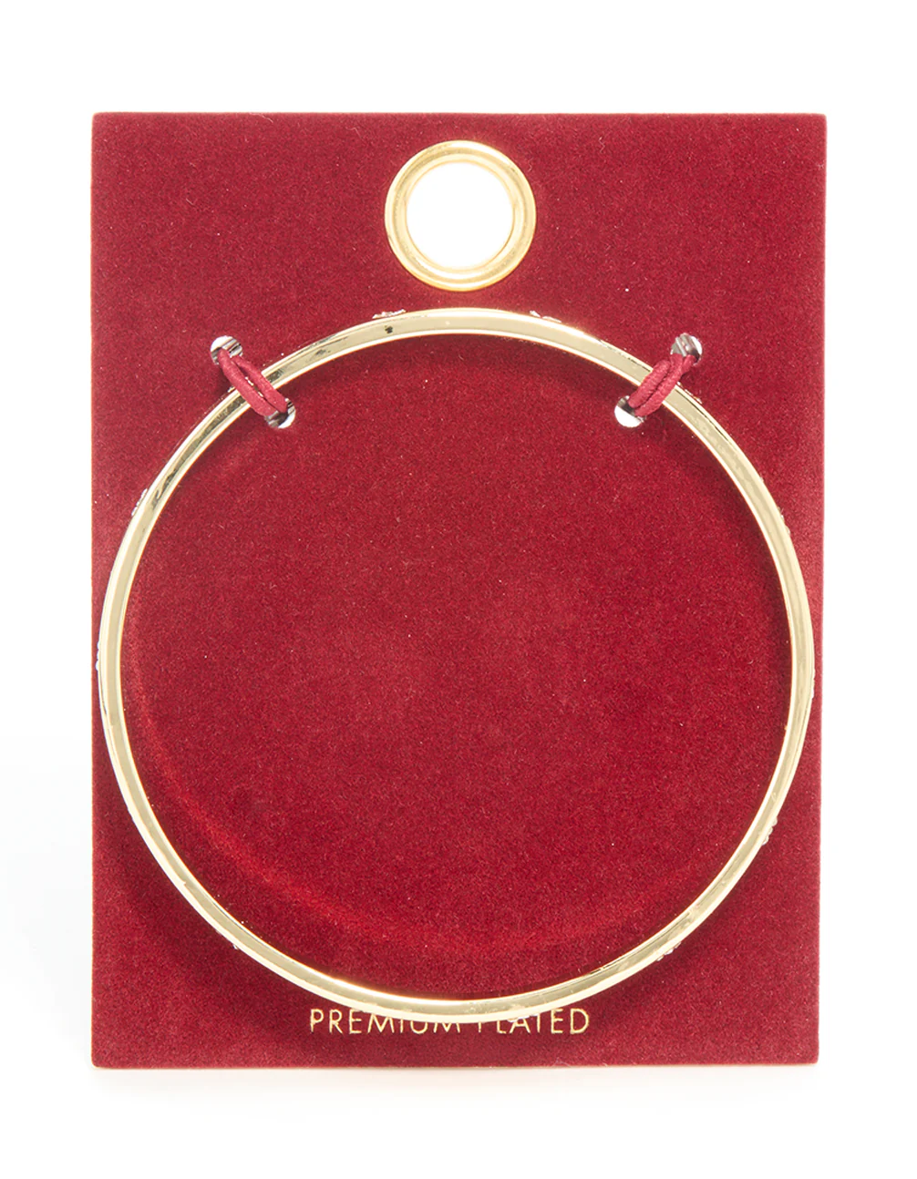Gold Plated Diamante Flower Bangle - Image 3