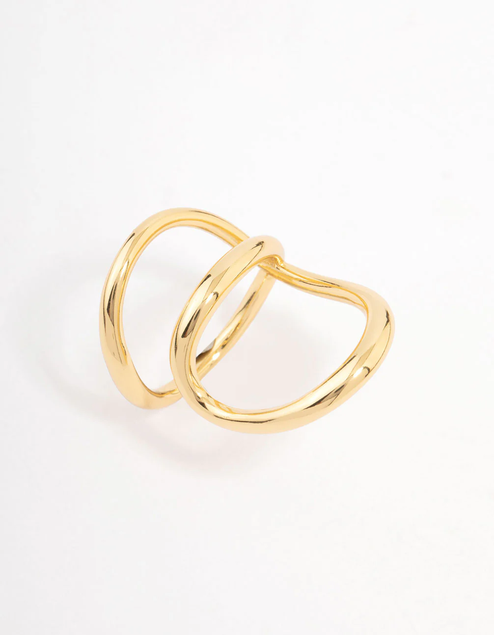 Gold Plated Elongated Wrap Ring - Image 5