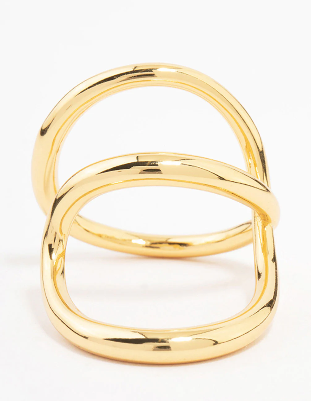 Gold Plated Elongated Wrap Ring - Image 7