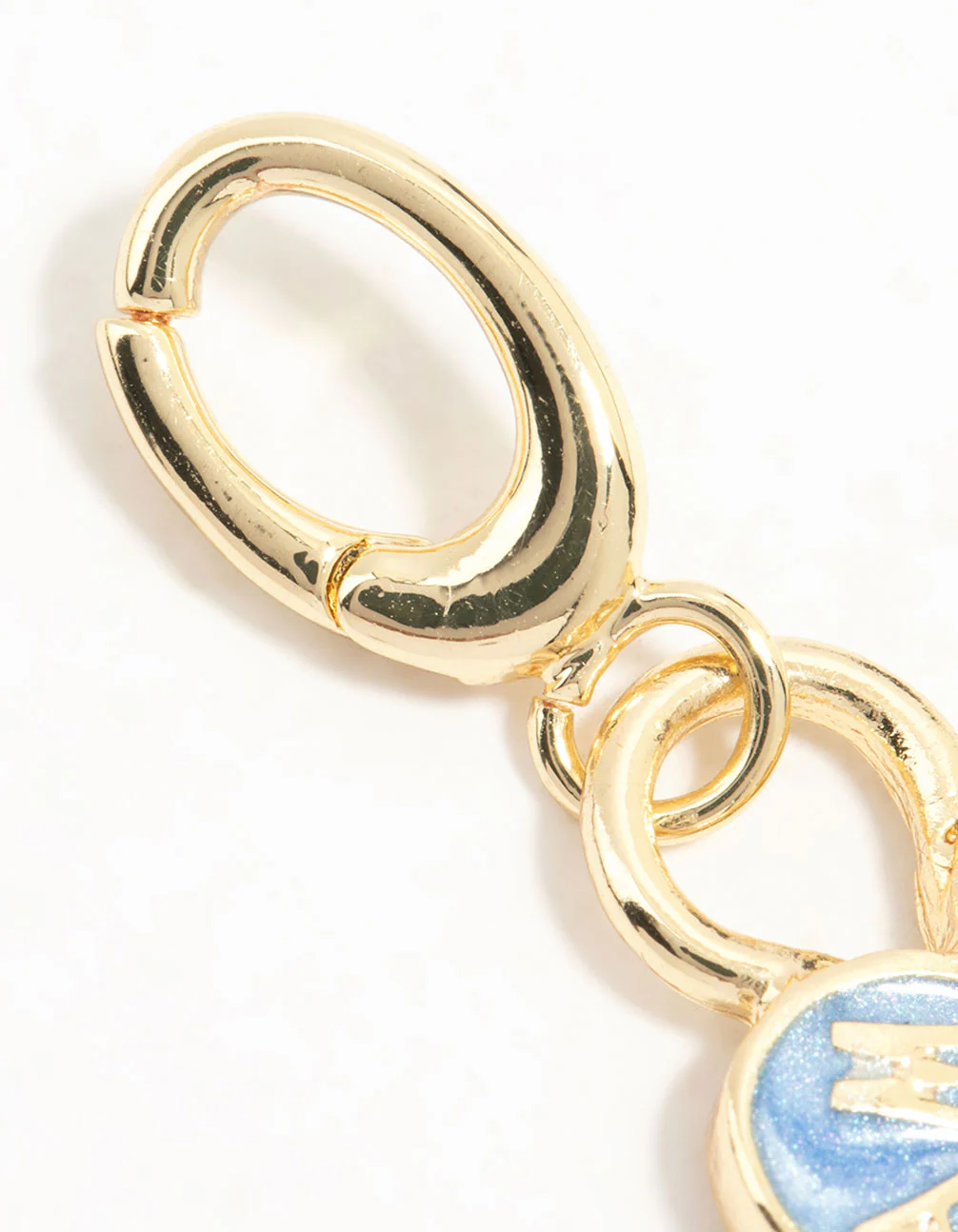 Gold Plated Enamel Heart Charm - Image 2