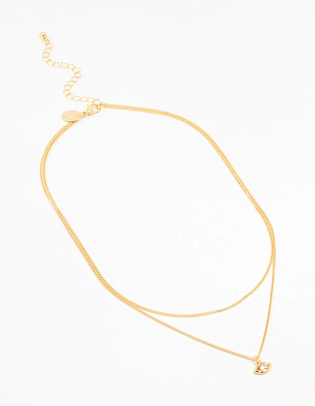 Gold Plated Evil Eye Chain Necklaces 2-Pack - Image 2