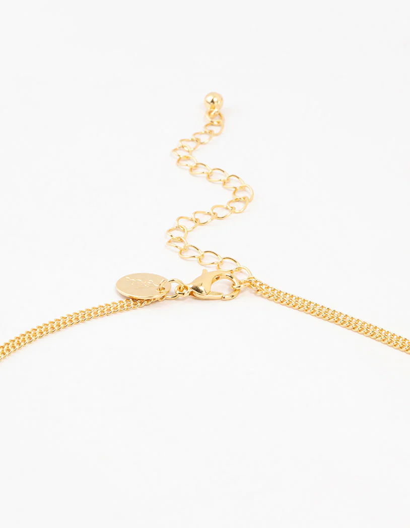 Gold Plated Evil Eye Chain Necklaces 2-Pack - Image 3