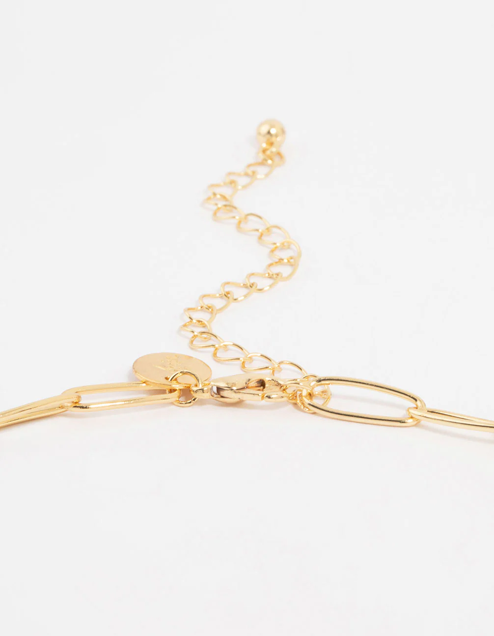 Gold Plated Fine Oval Link Necklace - Image 5