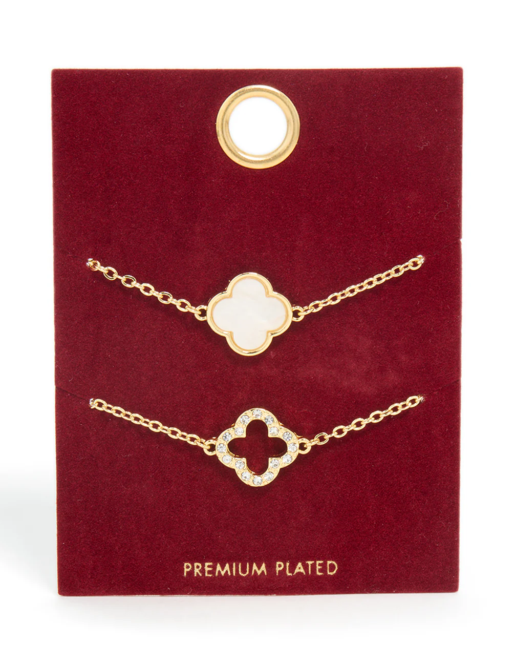 Gold Plated Flower Bracelets 2-Pack - Image 4