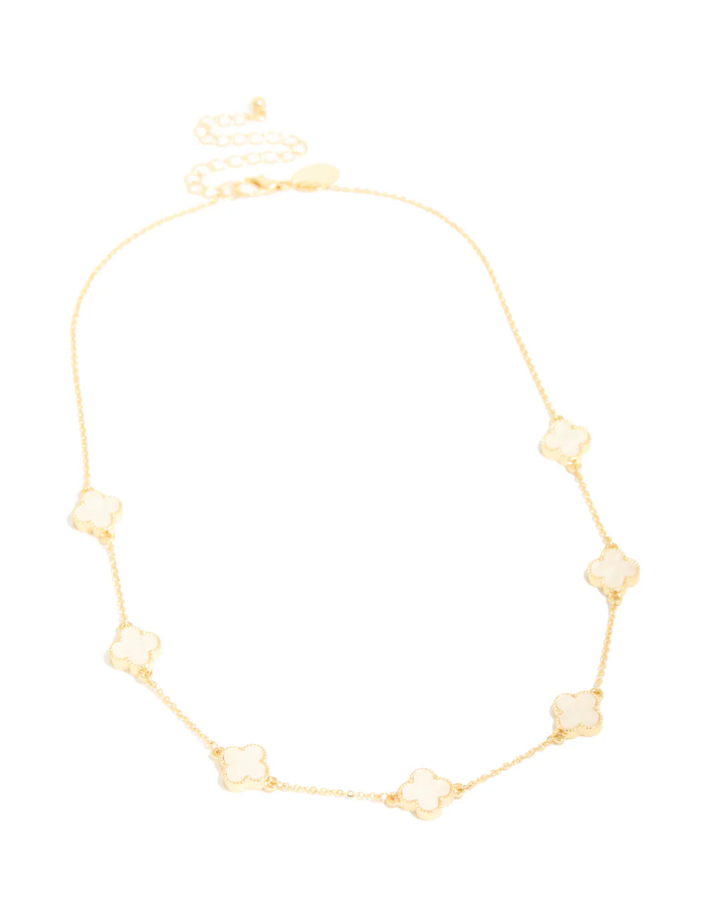 Gold Plated Flower Charm Necklace - Image 4
