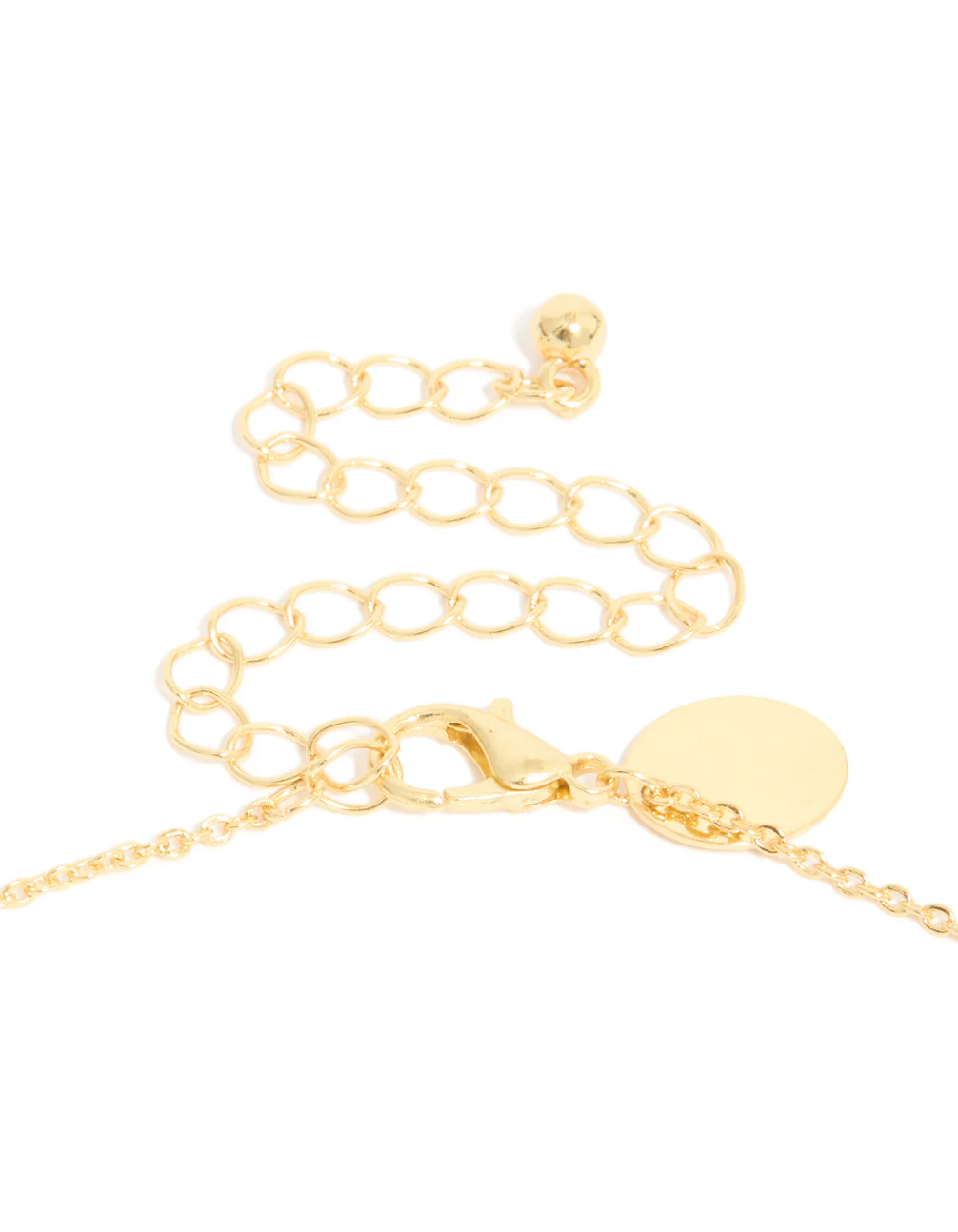 Gold Plated Flower Charm Necklace - Image 5