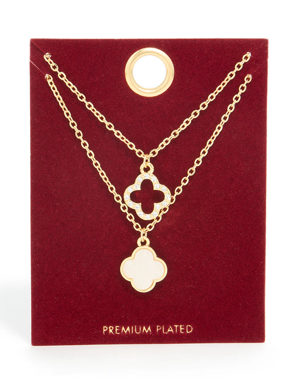 Gold Plated Flower Necklaces 2-Pack - Image 3